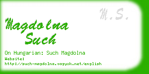 magdolna such business card